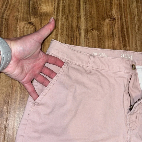 A.n.a women’s shorts 10 tall twill pockets basic casual cotton spandex stretch - Picture 4 of 7